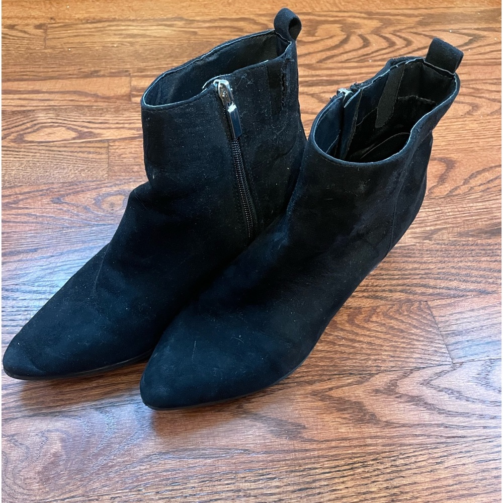Women’s Suede Black Ankle Booties